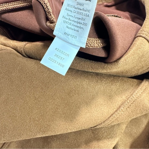 Spanx Faux Suede Leggings Rich Caramel Size XL - Picture 6 of 9